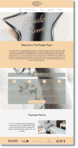 The Powder Room Website Hull | Web Design