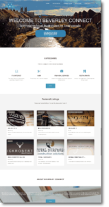 Beverley Connect Screenshot | Web design Hull
